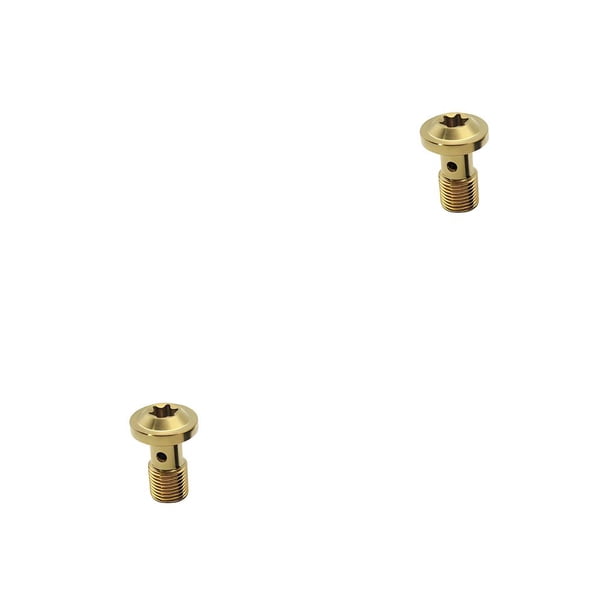 Speravity Tornillos de freno para motocicleta, tubo de manguera de tornillo, accesorio de aleación de titanio, accesorios de repuesto de un solo Type3 NO3