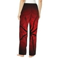 thumbnail image 3 of Kll Womens Spider On The Web Print Pajama Pants Soft Pajama Bottoms For Women Cozy Lounge Pants, 3 of 9