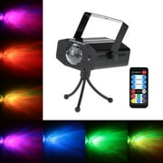 Lixada 9W Mini LED Water Wave Effect Stage Light with Controller for Disco KTV Club Party