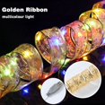 thumbnail image 3 of Guirnalda de luces navideñas con cinta, adornos para árbol de Navidad para el hogar, luces de cadena navideñas 2023, Navidad Natal, Año Nuevo 2024, 3 of 5
