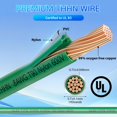 thumbnail image 2 of Cable MEIHUIJI 8 AWG THHN 7,6 m 600 V verde nylon PVC, 2 of 7