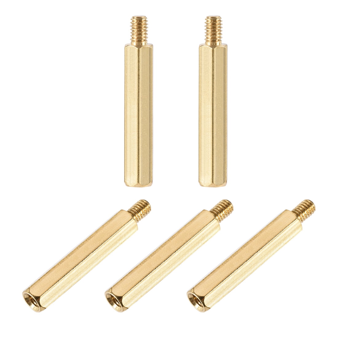 Lot De 10 Entretoises Hexagonales M4 Laiton 45mm+6mm - Mâle/femelle - Neuf Uxcell
