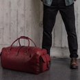 thumbnail image 2 of 20" Duffel Bag Vintage Style Full Grain Buffalo Leather, Gym Weekender Overnight Luggage Bag, 2 of 5