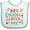 White and Blue, variant on Inktastic My Meema Loves Me Girls Girls Baby Bib