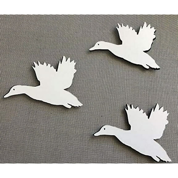DCentral Three Flying Ducks Flexible Screen Magnet: Multipurpose, Double-Sided, for Non-Retractable Screens, Helps to Stop Walking into Screens, Size W 4.8" x L 3.5" ea