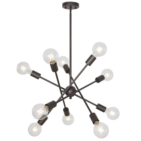 Regal Nauticaz Modern Ceiling Pendant Lighting 10 Lights Sputnik Chandelier Vanity Hanging Lamp Pendant Light Fixture for Living Room Bathroom