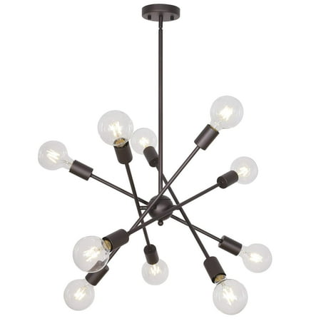 

Regal Nauticaz Modern Ceiling Pendant Lighting 10 Lights Sputnik Chandelier Vanity Hanging Lamp Pendant Light Fixture for Living Room Bathroom