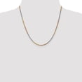 thumbnail image 2 of 14k Tri-Color 2.5mm D/C Rope Chain in 14k Yellow, White, and Rose Gold Tri-Color, 2 of 3