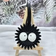 thumbnail image 2 of 1 pc black charcoal briquette bag charm, fun fashion bag accessory key charms, 2 of 5