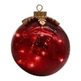 thumbnail image 2 of FVDPWYE LED Light up Glass Ball Christmas Ornament Yard Fireplace Decorative Baubles Red, 2 of 9