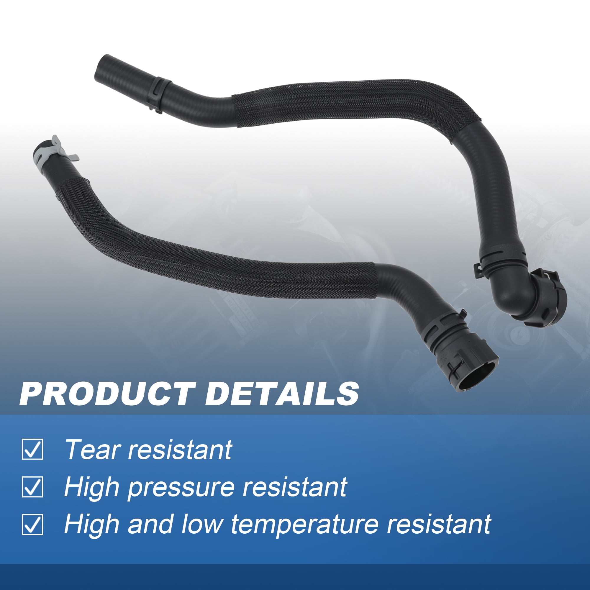 Unique Bargains HVAC Heater Hose for Chevrolet Sonic 1.8L 2013 2018 Rubber Tube