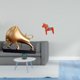 thumbnail image 2 of Escultura abstracta de caballo Dala, figura única de animal de mesa para decoración del hogar, sala de estar, dormitorio, entrada, estantería, vitrina, 2 of 8