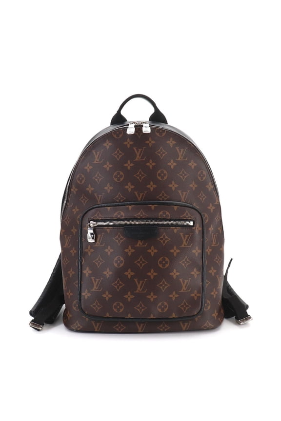 Pre-Owned Louis Vuitton Monogram Macassar Josh NV Backpack (Brown/Black, M45349)