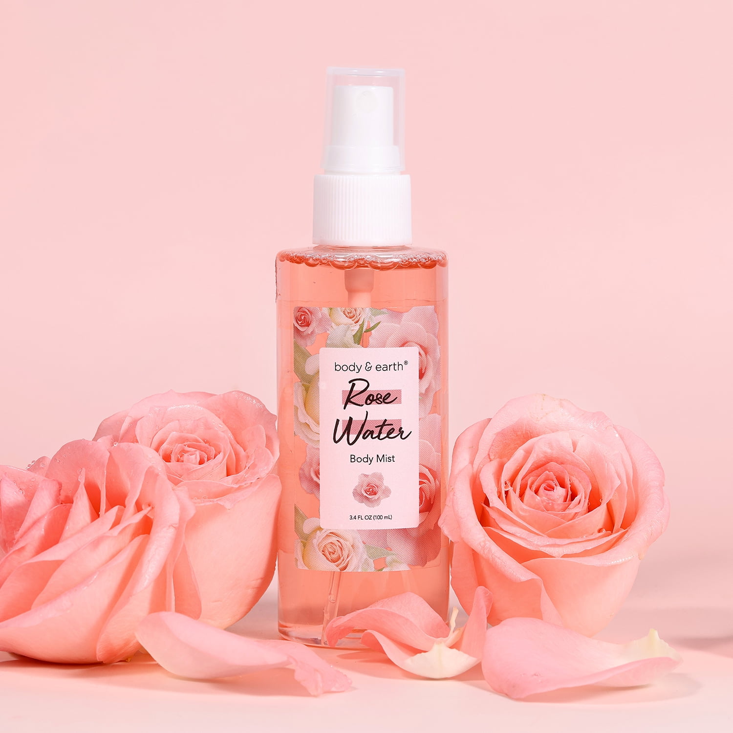 Body & Earth Spa Gift Sets Rose Scent Bath Gift for Women Mother's Day Birthday Gifts for Mom - Perfume, Body Lotion, Body Scrub
