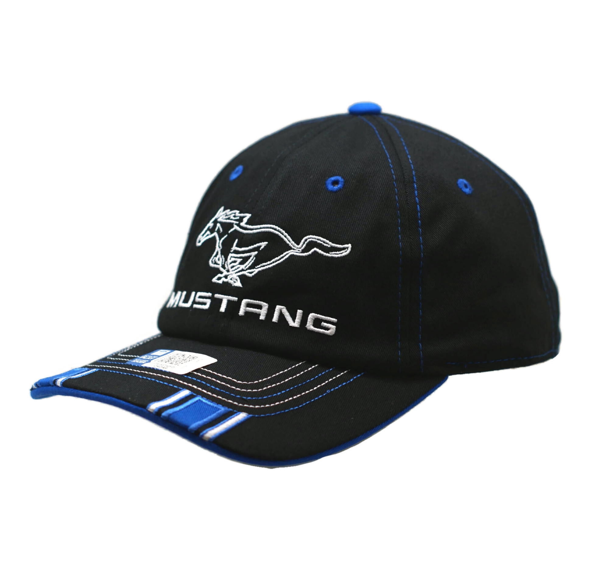 Ford Mustang Logo Royal Stripe Cap Hat