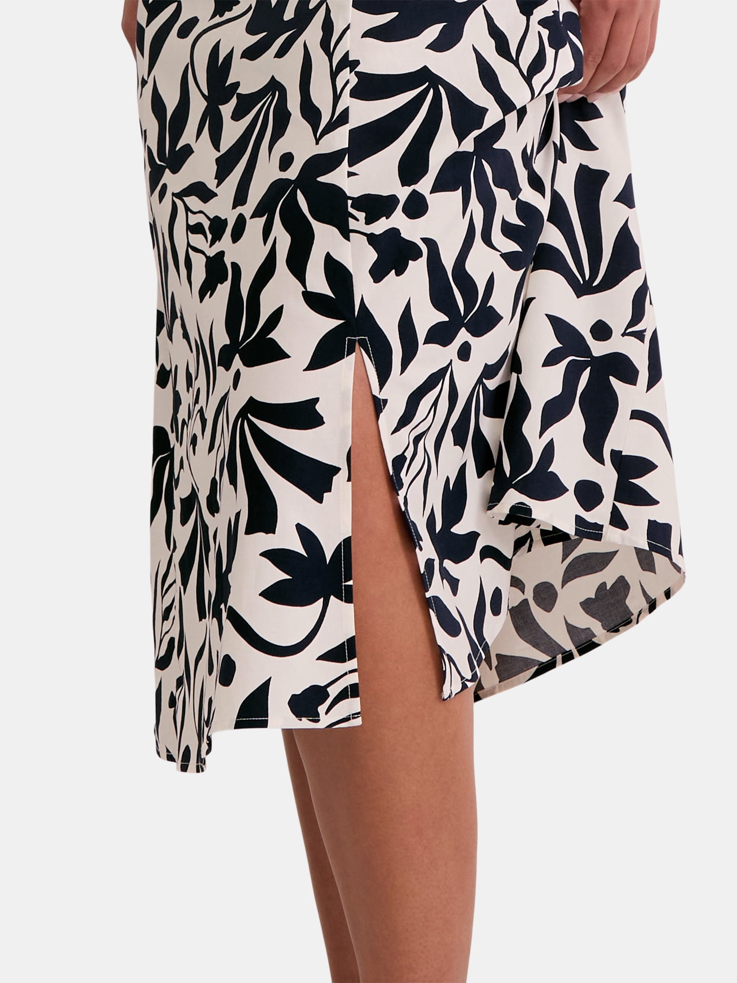 Time and Tru Women's Poplin Skirt Set, Sizes XS-XXXL