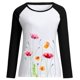 thumbnail image 4 of ICHUANYI Clearance Fashion Women's Spring Fall Patchwork Printed Long Sleeves Round Neck Casual Tee Tops ICHUANYI "ICHUANYI", 4 of 6