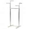 Econoco Bauhaus Series - Adjustable 4-Way Rack, Satin Chrome