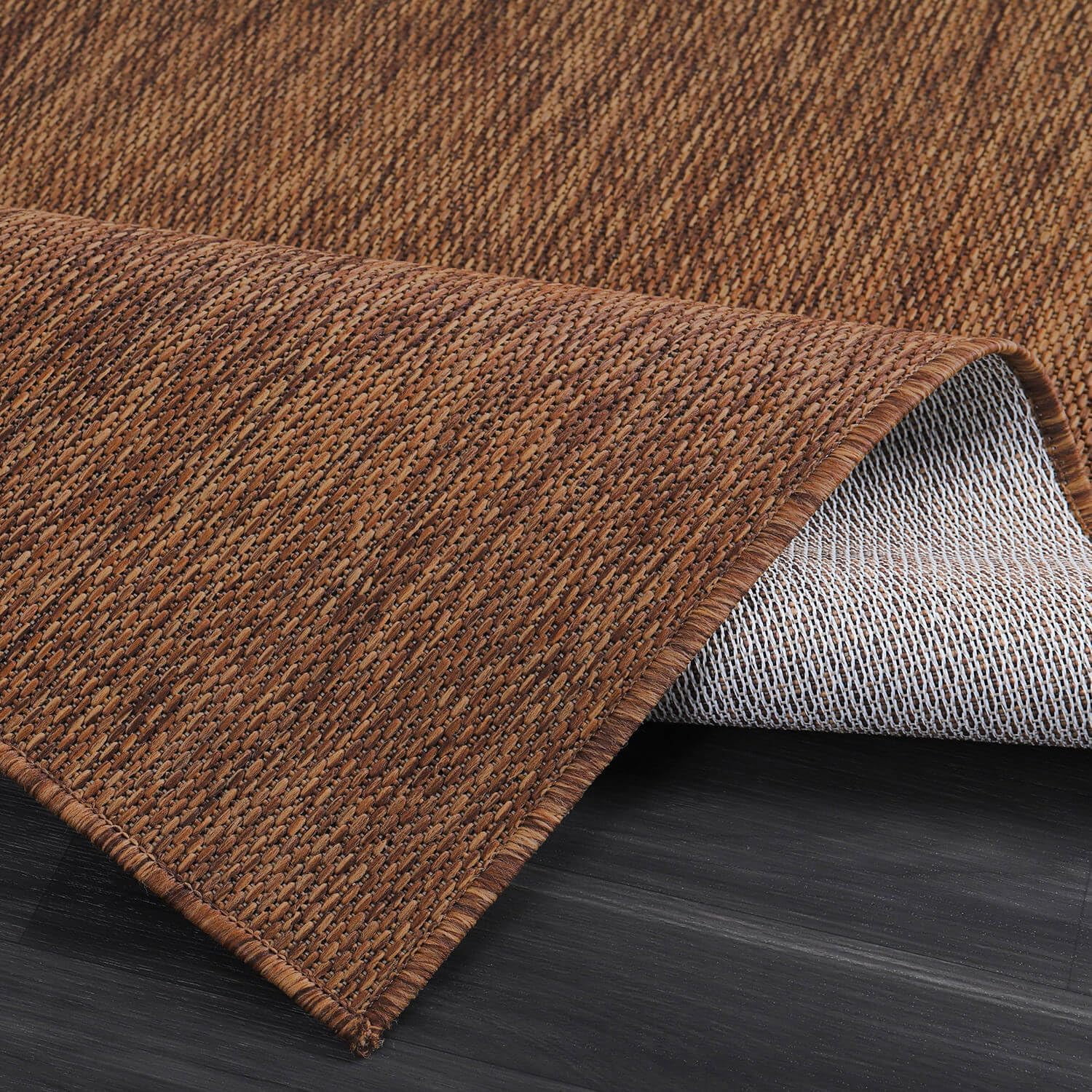 CAMILSON Solid Washable Waterproof Outdoor Indoor Area Rug Gold 9x12