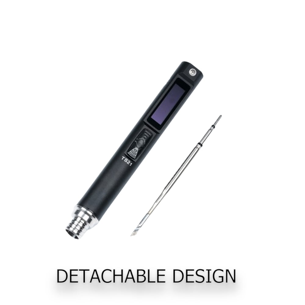 TS21 Smart Digital Soldering Iron Kit with Precision Temp Control & Portable Design, Equipped with 65W Power Supply, for Electronics Repair, DIY, Hobbyists