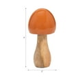 thumbnail image 3 of Home Decor Mushroom Sculpture for Shelf Decor or Coffee Table Decor - Decorative Ornaments for Living Room, Bathroom or Office Decor - Modern Room Accent Statue for Any Space, 6", Orange, 3 of 9