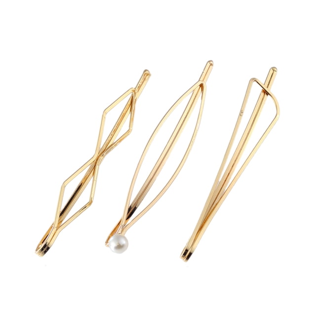 BESTYASH 6Ud Clips Para Dorados Estilo Geométrico Ideales Para Fiesta Y Eventos Especiales