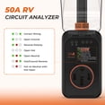 thumbnail image 2 of RV Surge Protector 50 Amp Waterproof (12000 Joules) with Safety Certification, Upgraded RV Power Surge Guard, RV Adapter Plug for Camper, Circuit Analyzer for Travel Trailers, 2 of 6