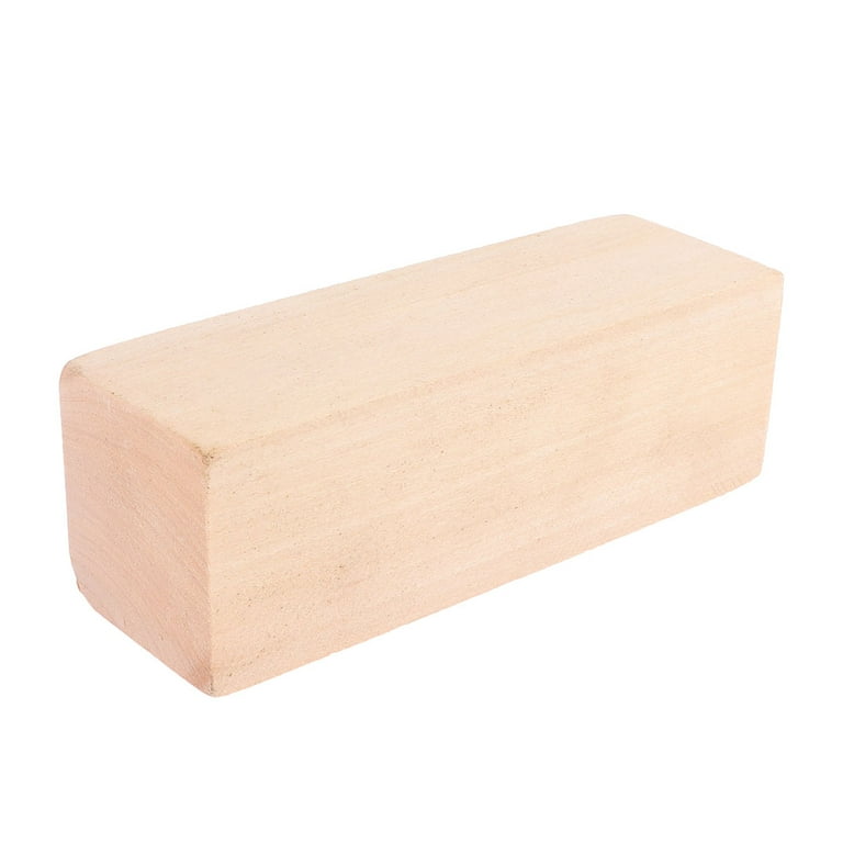 DFsucces Carved Wood Carving Blocks Unfinished Wood Rectangular Cube Wood  DIY