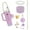Light purple, variant on Soft Protective Silicone Sleeve Straw Stoppers Convenient Hand Strips for Bottle