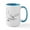 White/Blue Inside, variant on CafePress - Flying Oriental Roller Pigeon Large Mug - 15 oz Ceramic Large White Novelty Mug