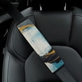 thumbnail image 4 of WYYP Gold Lines Circles Abstract Brush Strokes Car Seat Belt Cover 1Pcs, 4 of 5