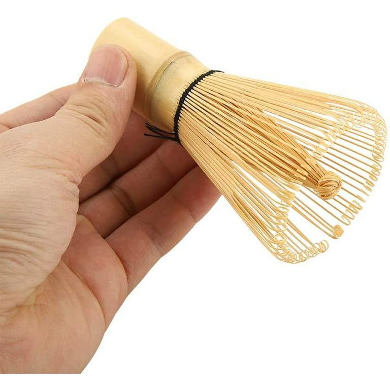 Perzoe Matcha Green Tea Whisk Japanese Style Bamboo Matcha Powder Brush for Home Kitchen Log Color
