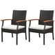 thumbnail image 1 of Set de 2 Sillas de Mimbre Costway con Reposabrazos Cojín para Patio Ratán PE Exterior Marco Metal, 1 of 8