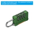thumbnail image 4 of Uxcell 4 Digit Combination Lock Security Cable 1 Set Outdoor Padlock Lock Chain Green 6.5Ft, 4 of 7