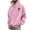 Pink, variant on Comfy Sweatshirts for Men Hoodies Front Pocket Floral Print Long Sleeve Pullover Outerwear Sports Casual Tops (L, Pink)