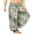 thumbnail image 2 of Pantalon Sarouel à Taille Froncée pour Femmes avec Imprimé Floral, 2 of 8