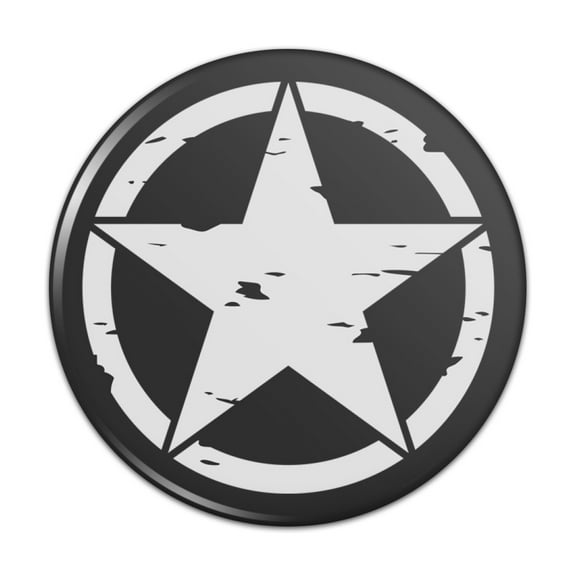 Oscar Mike On Mission Move Vintage Military Star Pinback Button Pin