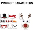 thumbnail image 2 of Juego de 2 adornos navideños de fieltro para pared de niños, kit de regalo de adornos de bricolaje para niñas, niños y familias, calendario de adviento, juguetes para decoración de puertas, 2 of 5