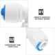 thumbnail image 3 of 10 Uds Conectores De Tubo De Filtro De Agua 1/4 Pulgadas Empuje Rápido Accesorios Para Purificadores Montaje De Sistema De Filtrado, 3 of 5