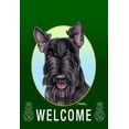 thumbnail image 1 of Scottie - Best of Breed Welcome Pineapples House Flags, 1 of 1