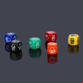 thumbnail image 7 of 6 Pieces Colored Dice Set, Standard Bulk Colors Dices, Classroom Dice, Translucent 6 Sided Games Dice for Board Games, Parties, Classroom Math Games(Pack of 6), 7 of 7