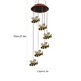thumbnail image 3 of Arestory LED Solar Bee Wind Chime, 27.6" Mobile Hanging Wind Chime for Home Garden Decoration, Automatic Light Changing Color(Honeybee), 3 of 8