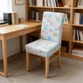 thumbnail image 5 of Patterned Elastic Chair Slipcovers for Dining Room - Spandex Blend Fabric Seat Protectors - Easy Install Washable Covers for Home and Commercial Use, 5 of 6