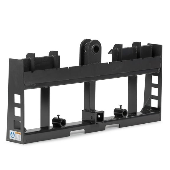 Titan Attachments 45" Skid Steer Pallet Fork Frame Attachment, Rate 4,000 LB, Quick Tach Tractor, 2" Receiver Hitch