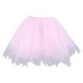 thumbnail image 6 of Tiqkatyck Mardi Gras Pleated Skirts for Women Clearance, Womens Fashion Solid Party Fashion Skirt Tutu Birthday Cake Skirt Puffy Skirt Holiday Skirts for Women, Skirts for Women Pink, 6 of 8