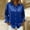 #099-Blue, variant on Satin Blouses for Women Casual Long Sleeve Button Down Silk Shirts Dressy Business Work Tunic Top Clothes