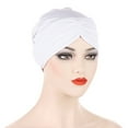 thumbnail image 4 of Uooqdmx Head Wraps for Women, Turbans for Women, Cancer Headwear for Women Chemo, Chemo Headwear for Women, White One Size, 4 of 4