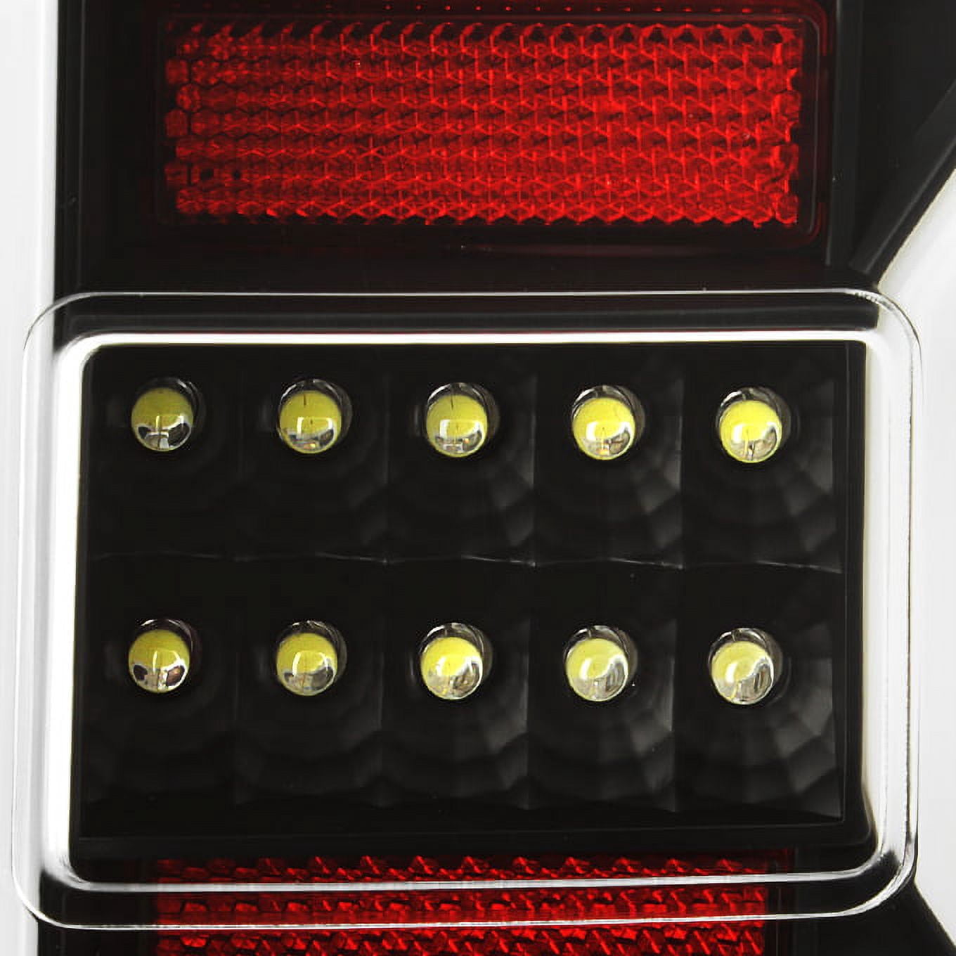 AKKON - For 2014-2019 Chevy Silverado | GMC Sierra LED Light Bar Black Housing Tail Lights Lamps -  Pair