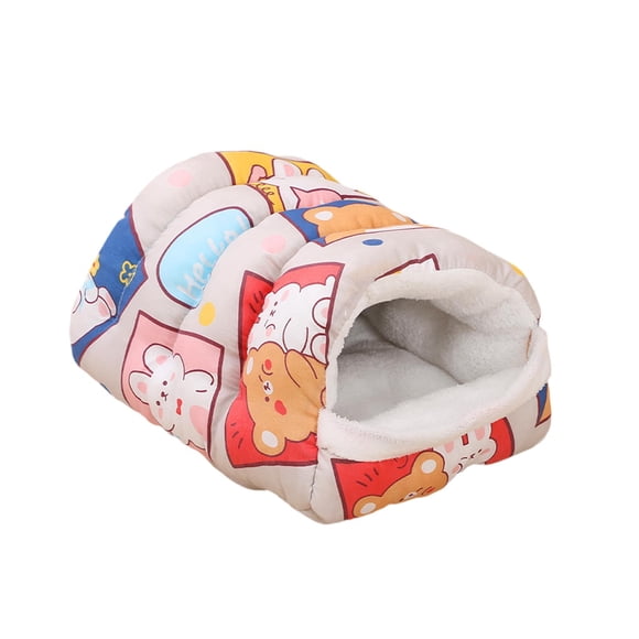 Cama cueva para mascotas, nido para gatos y perros, otoño/invierno, cálida para gatos de interior, cómoda y gruesa. Estilo A