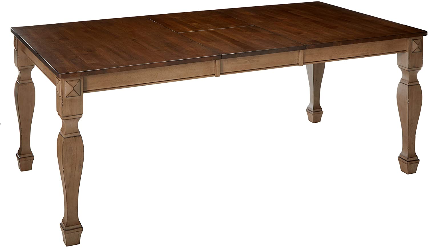 Joanna Dining Table, Brown Wood, Transitional, With 18" Butterfly Leaf